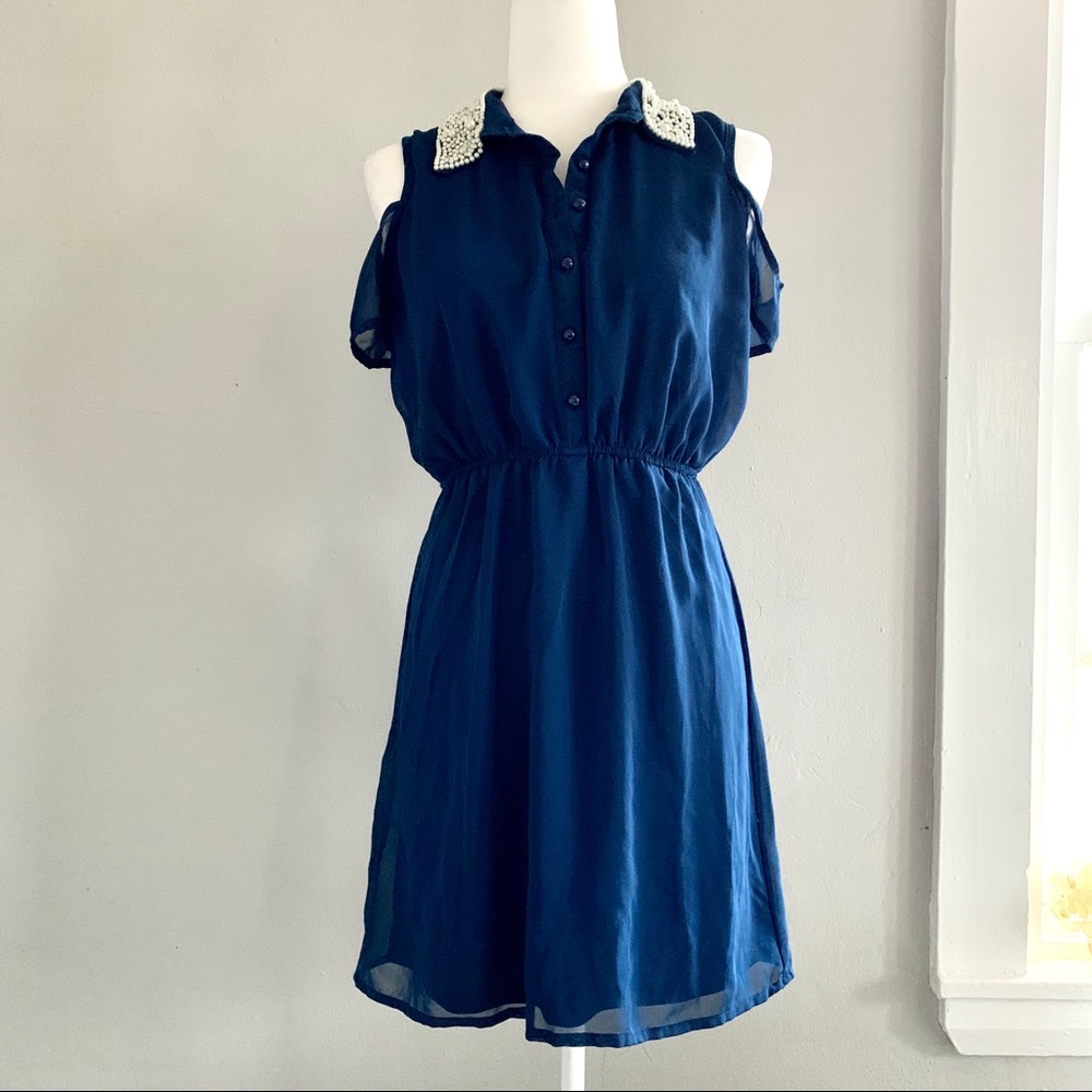 Pearl Collar Dress by Charlotte Russe